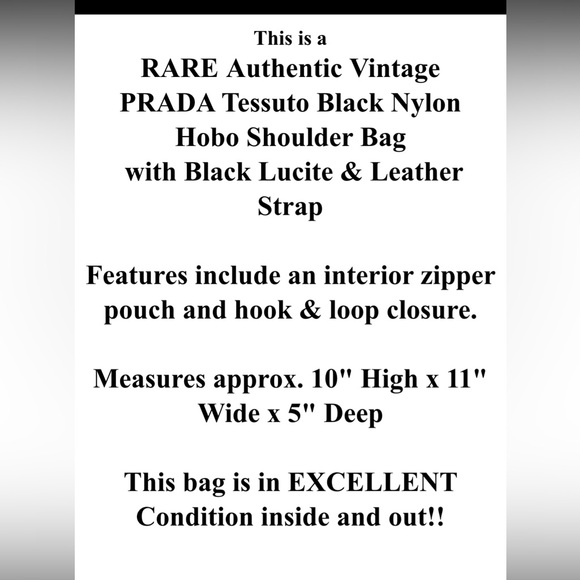 Prada Tessuto Nylon Shoulder Bag Vintage - Picture 4 of 16